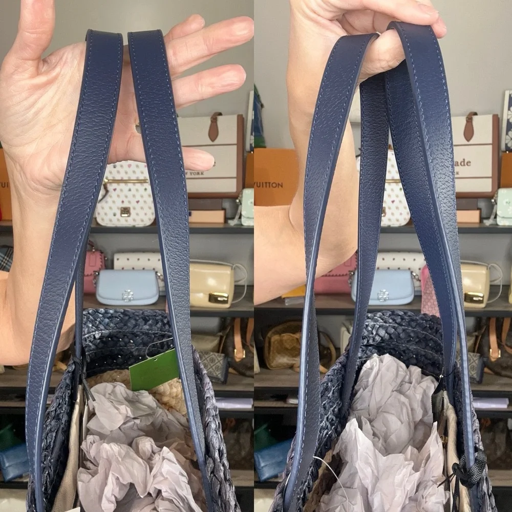 Kate Spade NWT Out and About Straw Tote from Shore Thing Line Retails $298 - Picture 14 of 14